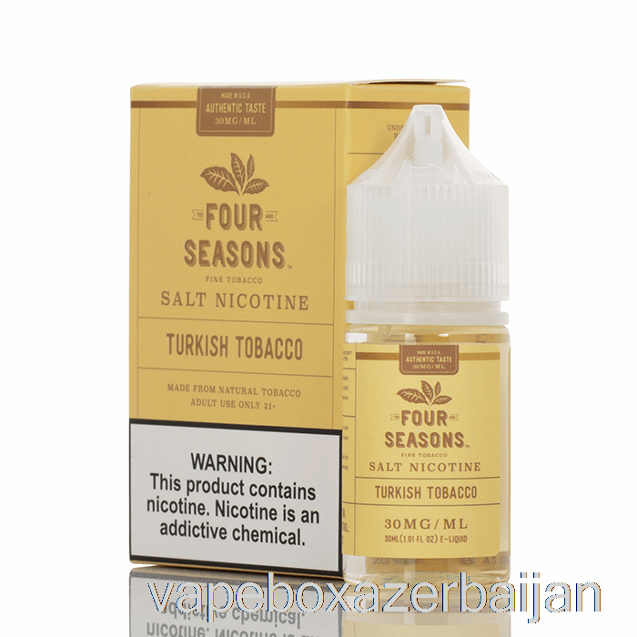 E-Juice Vape Turkish Tobacco SALT - Four Seasons - 30mL 30mg